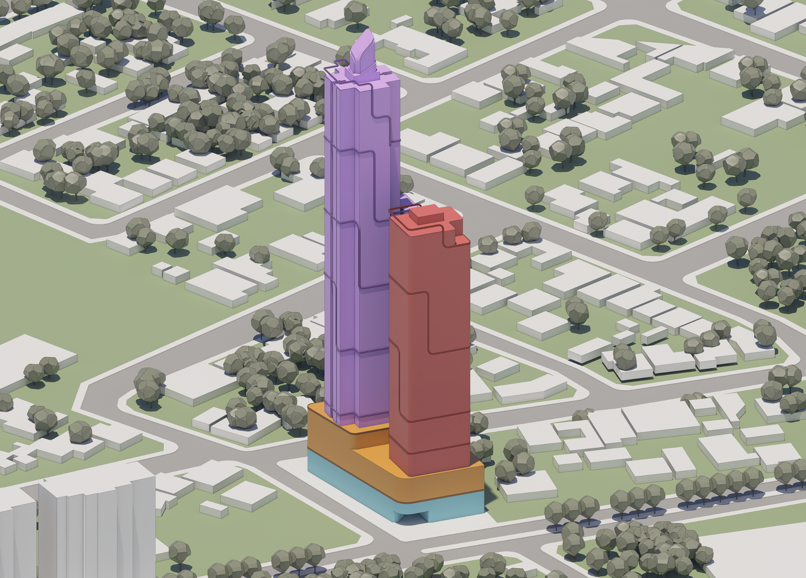 Civis Plaza — 3D volume study